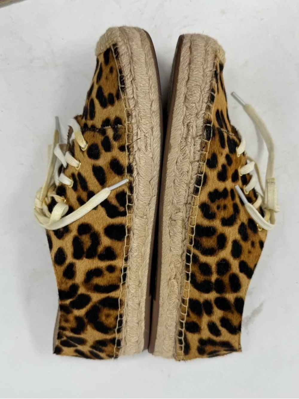J. Crew Espadrille sneakers leopard calf hair Casual Comfort Women’s US 8.5